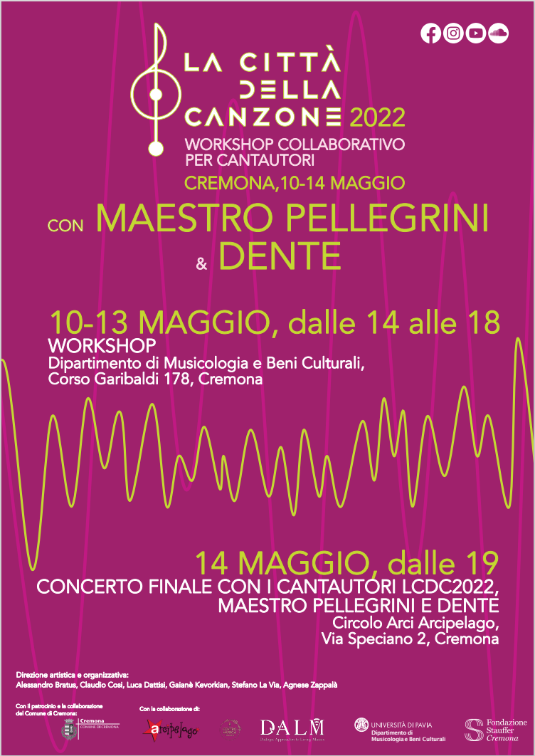 La città della canzone Locandina 2022