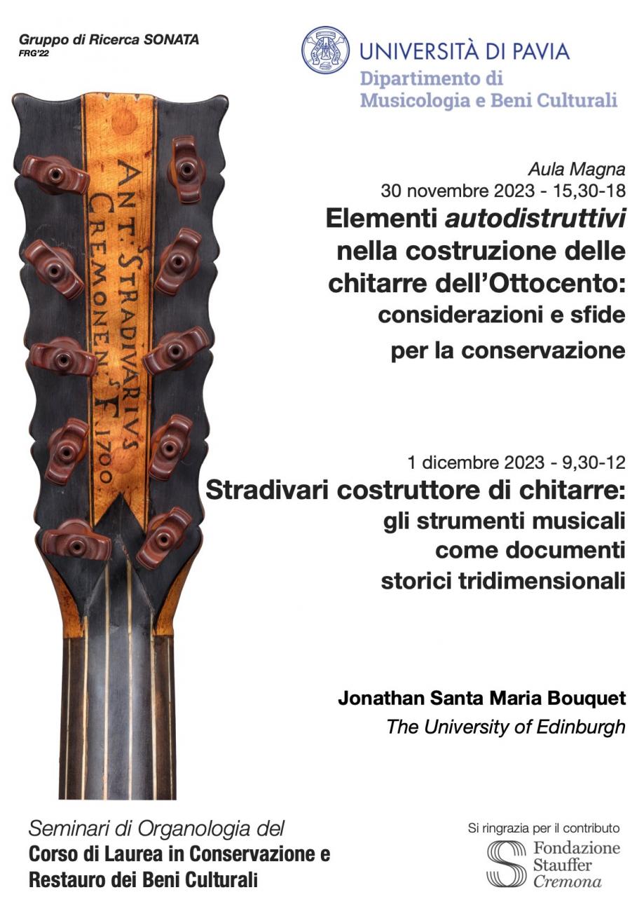 Seminari di Organologia del Corso di Laurea in Conservazione e Restauro dei Beni Culturali
