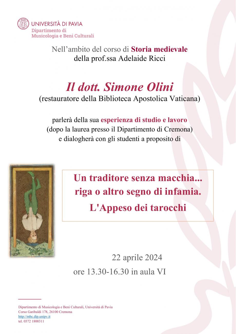 Un traditore senza macchia... riga o altro segno di infamia. L' Appeso dei tarocchi