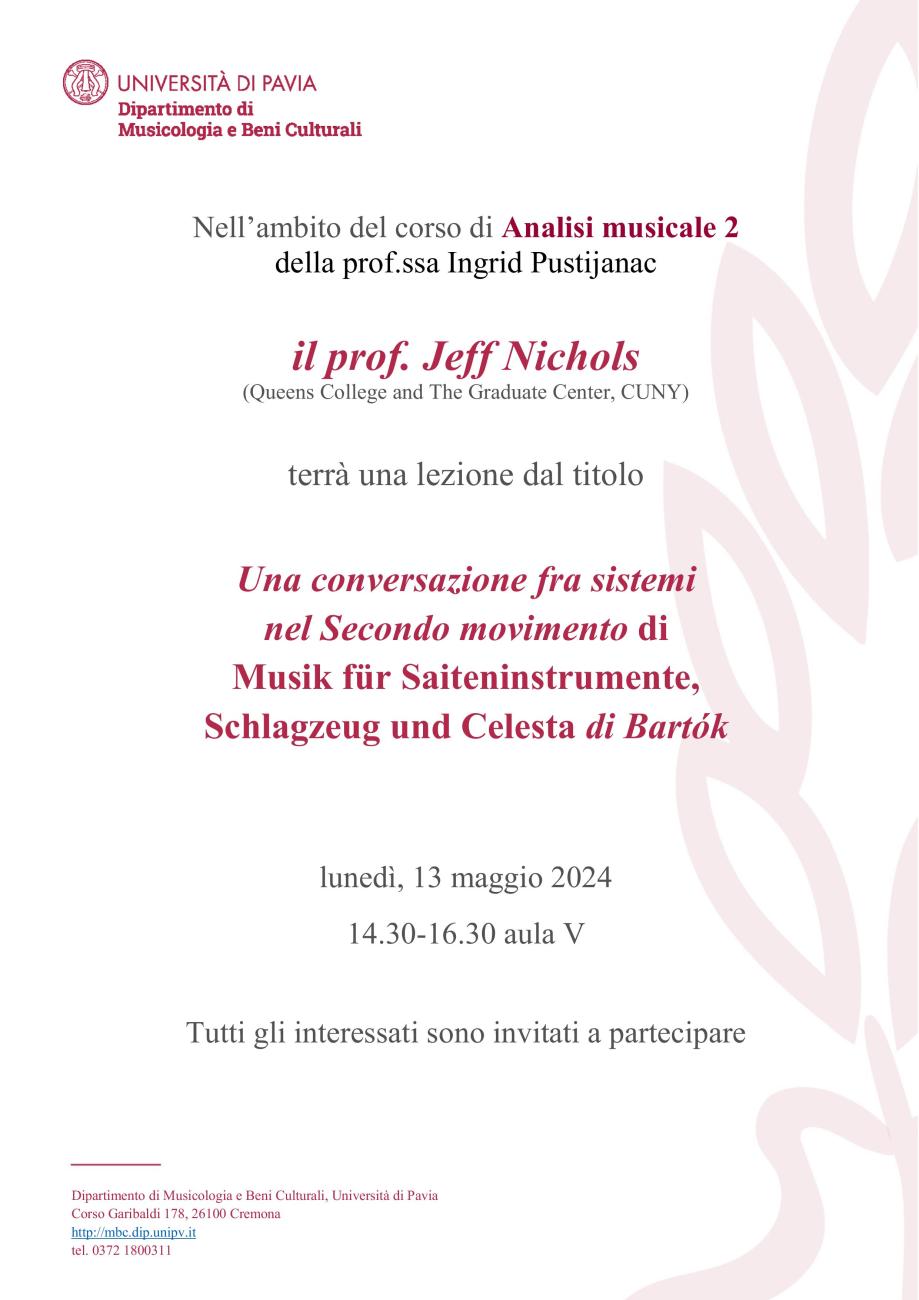  Una conversazione fra sistemi  nel Secondo movimento di  Musik für Saiteninstrumente,  Schlagzeug und Celesta di Bartók