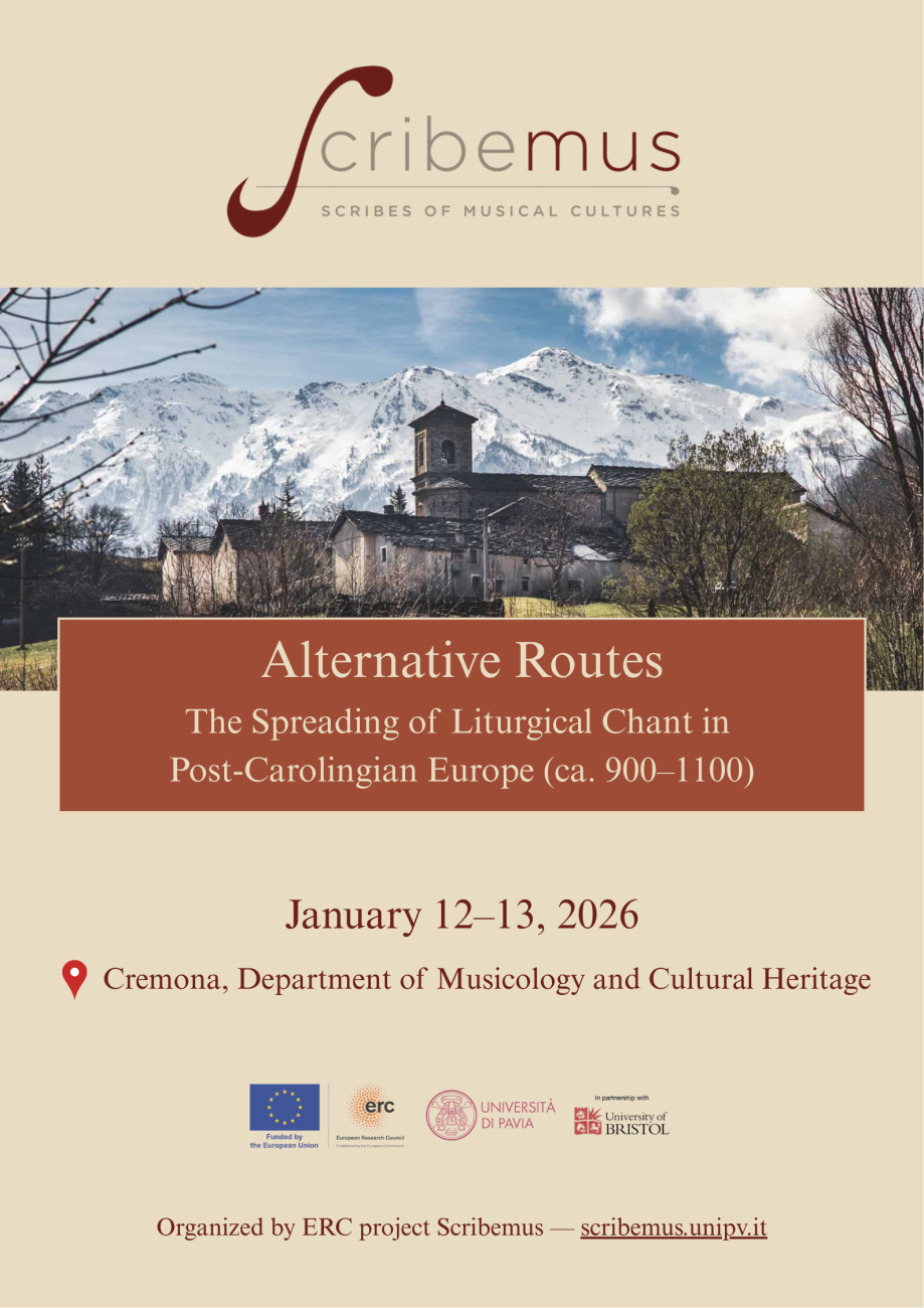 Locandina Alternative Routes: The Spreading of Liturgical Chant in Post-Carolingian Europe (ca. 900–1100)
