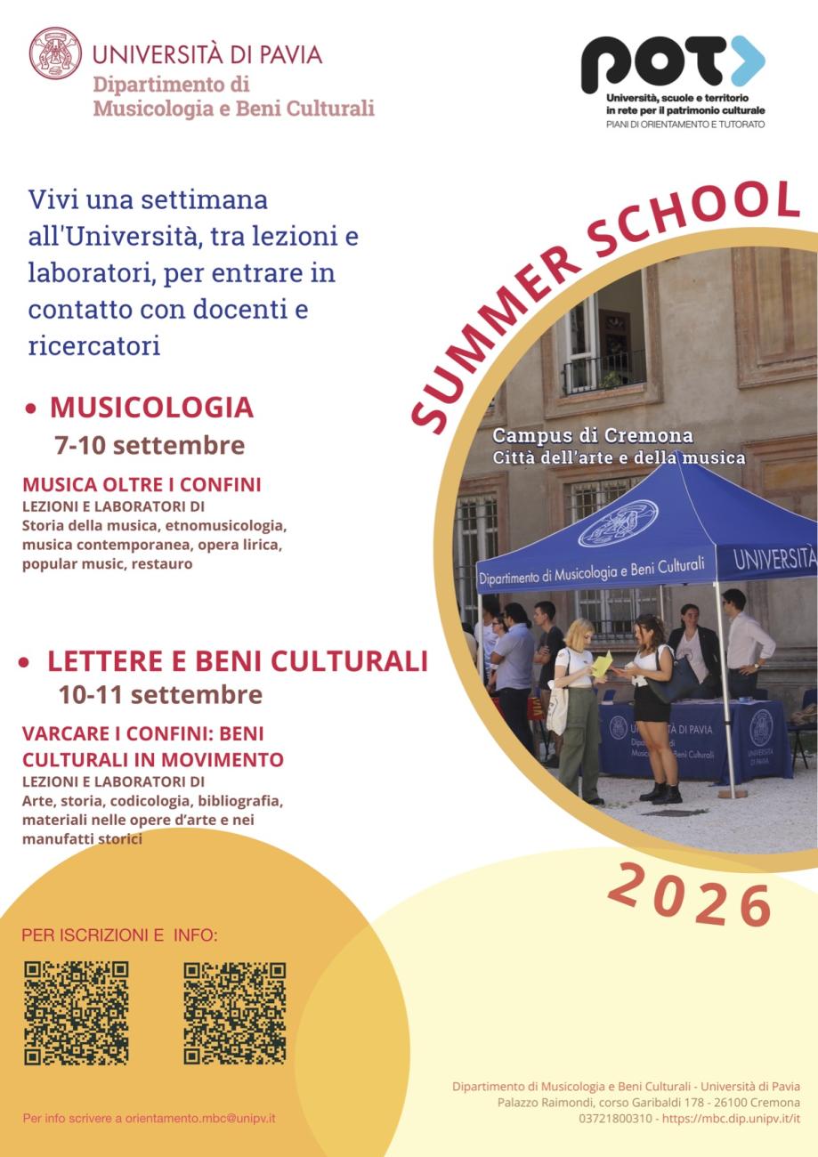 Locandina Summer School 2026